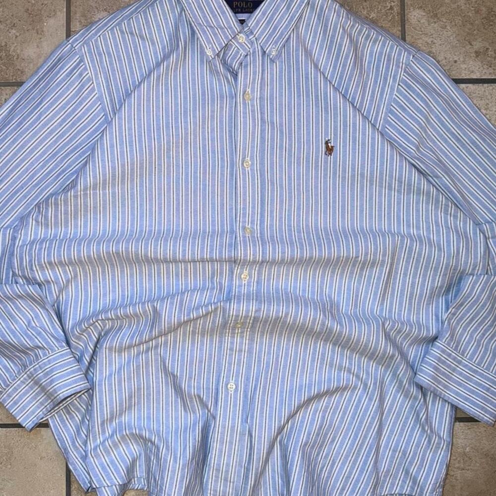 Polo by Ralph Lauren Classic Fit Long Sleeve Dress Shirt - Size XL
